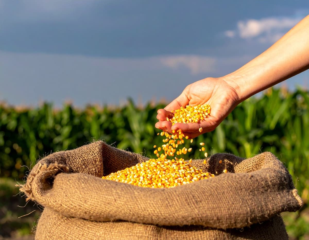 Corn cobs background